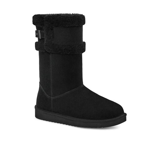 Koolaburra by UGG Women’s Suede Tall Winter Boots Barlee- Black
