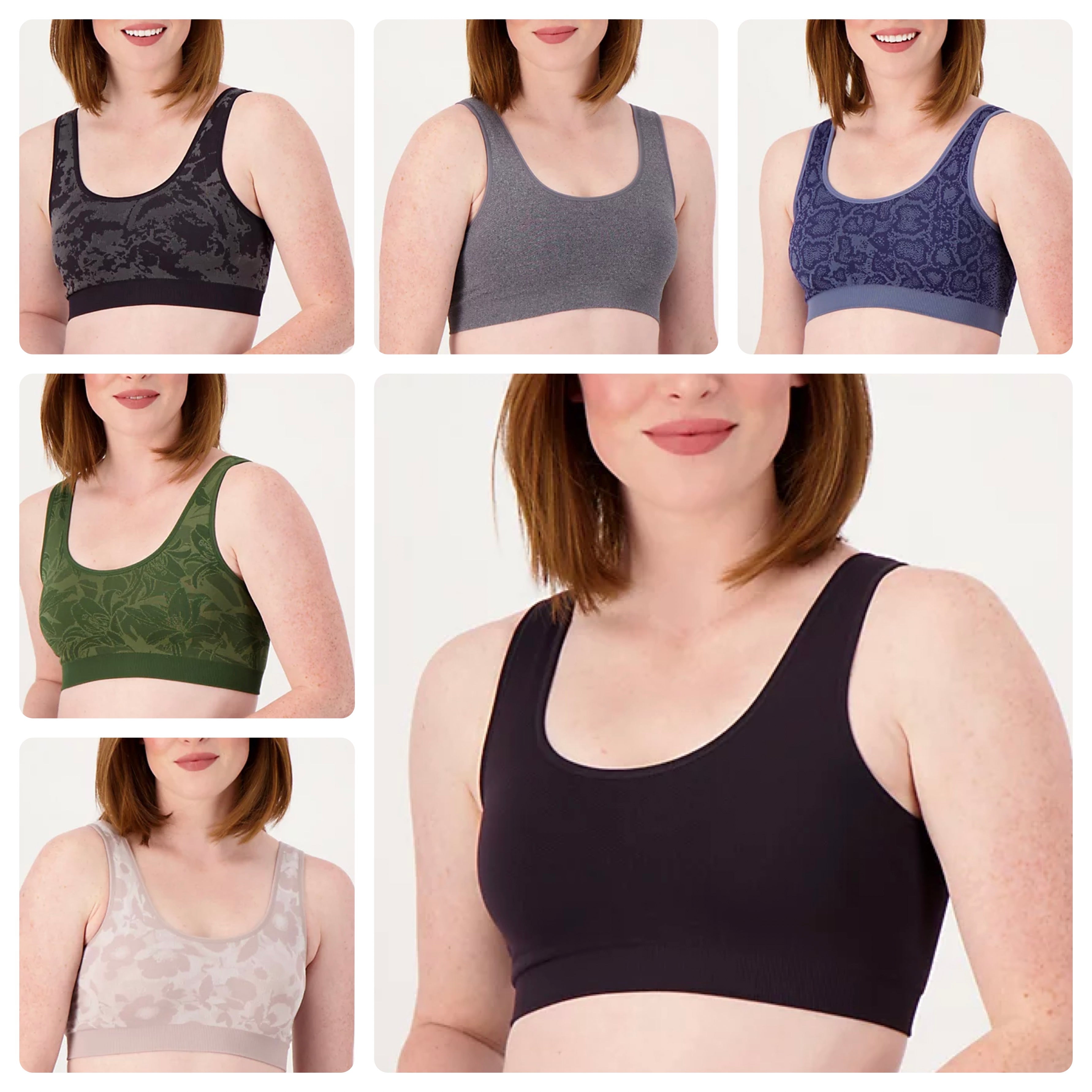 Breezies Diamond Shimmer Unlined Support Bra on QVC 